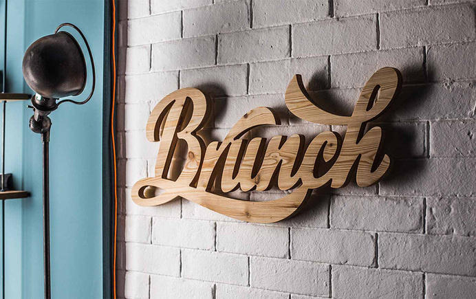 youtalkingtome by Legoff et Gambarra via www.mr-cup.com #caligraphic #retro #wood #wall #typography