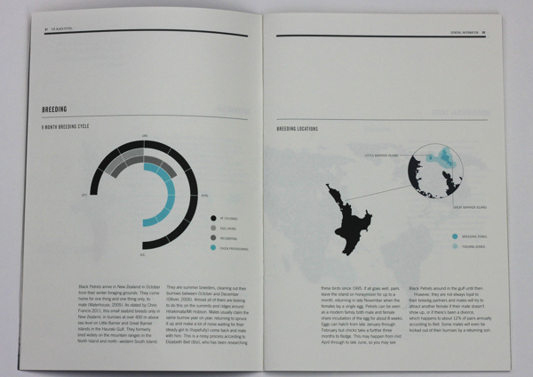 Conservation Report 2012 #infographic #turquoise #charcoal #clean #grid #graph #grey #rules #blue #typography