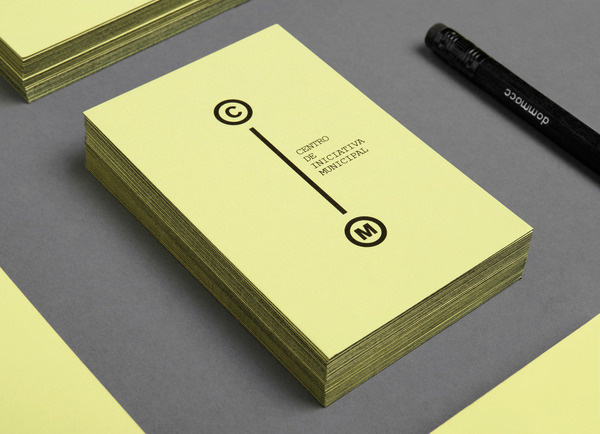 image #font #cim #business #card #yellow #courier #akzidenz #black #fiore #mariano #murcia #sublimacomunicacion