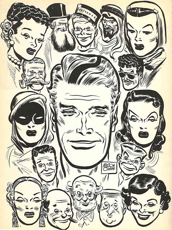 ... weird 40's faces | Flickr Photo Sharing! #milton #caniff #faces #comicbook