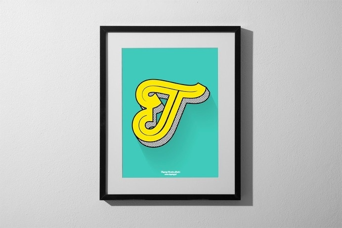 Framed Vector Illustration, done at: Topping Creative studio #flat #frame #icon #print #design #illustration #minimal #type #promotion #typography