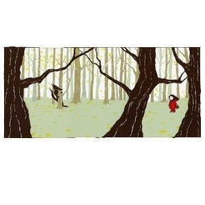 Little Red Silkscreen #zollars #silkscreen #red #riding #jaime #little #art #hood