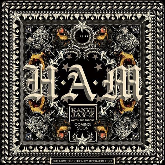 Kanye West x Jay Z – "H.A.M." Single Cover Art By Riccardo Tisci #kanye #jay #west #ham