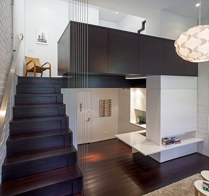 Manhattan MicroLoft – Radical Transformation of a Tiny Apartment