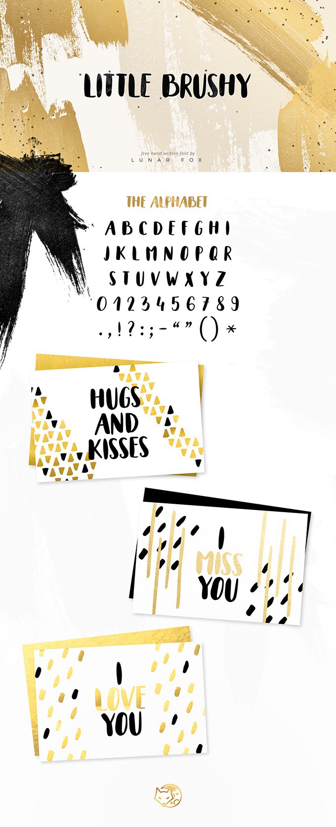 Little Brushy free cute brush font in OTF format