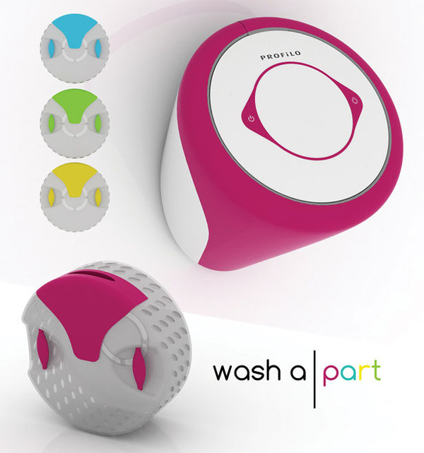 Washapart Wall Washing Machine #tech #amazing #modern #innovation #design #futuristic #gadget #ideas #craft #illustration #industrial #concept #art #cool