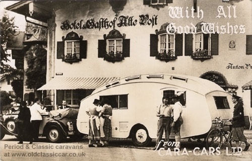 Old caravan postcards & photos from the 1940s and 1950s #caravan #vintage #german