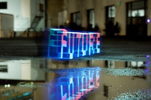 Using iPad as a Brush, to Create Time-Lapse Light Paintings [Video] | Co.Design #type #light #typography
