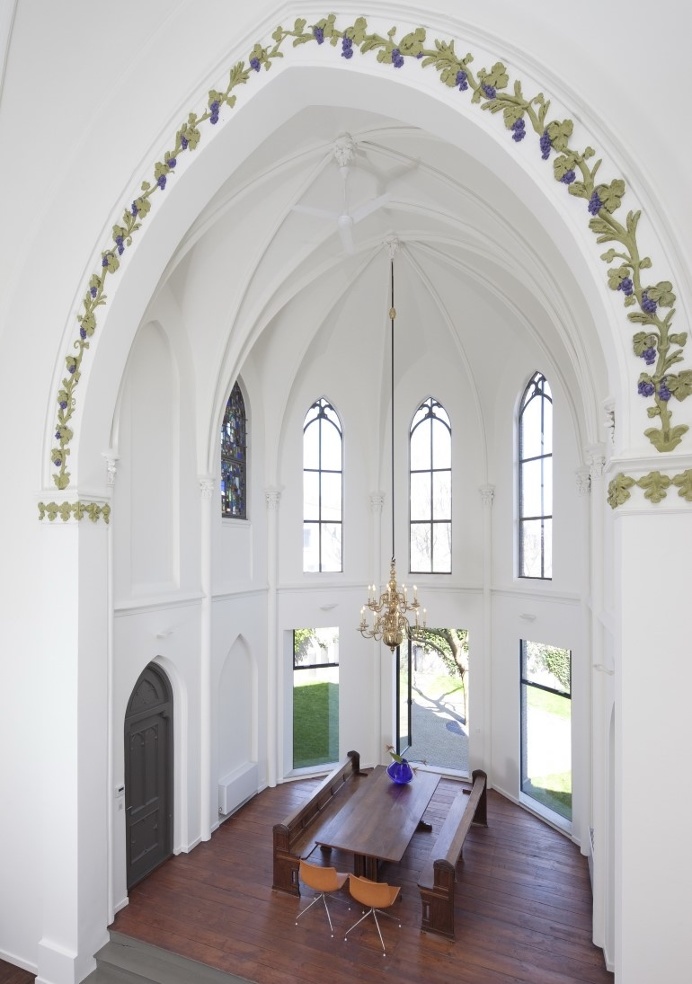 Old Catholic Church Converted into a Spacious House