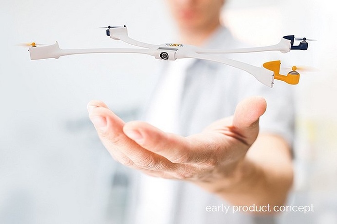 The Nixie isn't just a fashion accessory for your wrist, it's a flying camera that can get the best shot. Selfie sticks will soon be a thing #product #design #modern