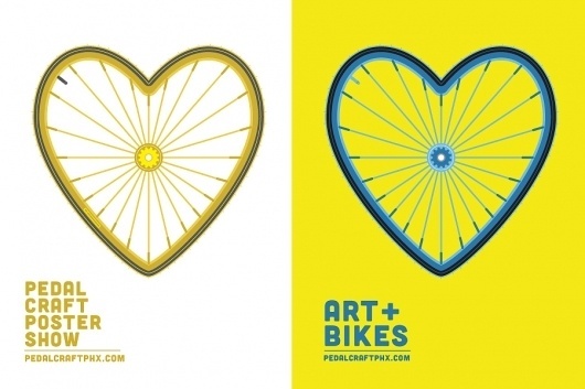Dribbble - PedalCraft_Promo.jpg by Jon Ashcroft #heart #ashcroft #cycle #jon #wheel #illustration #bike #typography