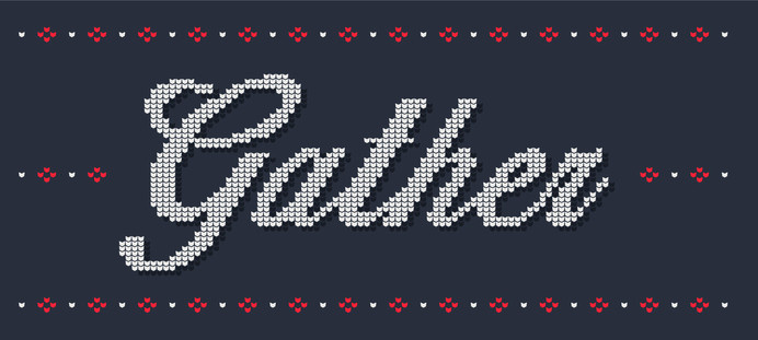 Kaldor | Gather #project #word #gather #design #christmas #illustration #kaldor #sweater #type