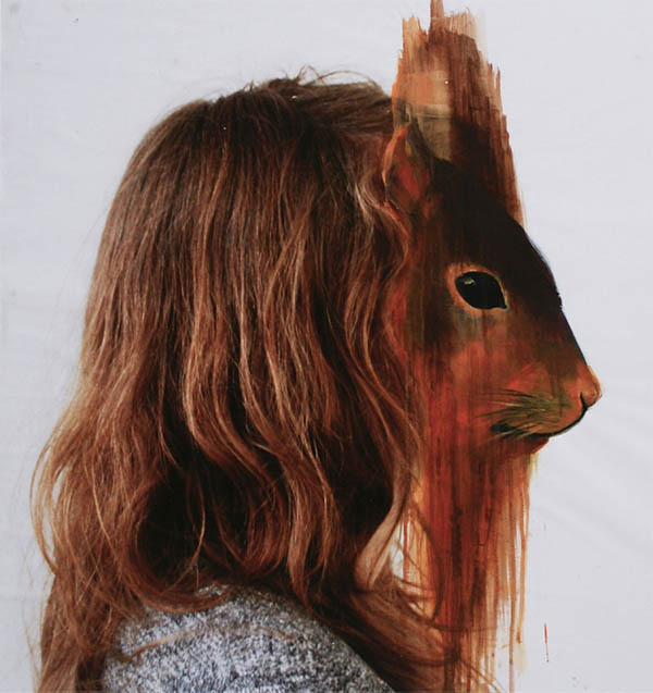 Acrylic Animal Portraits on Photos by Charlotte Caron #caron #painting #charlotte