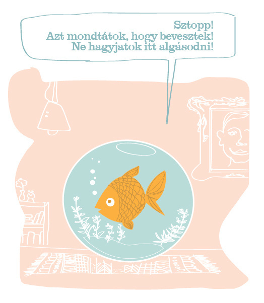 Kategxc3xb3rixc3xa1k / Categories #animal #white #fish #orange #pink #aquarium #handwrite #tale #spechbubble #character