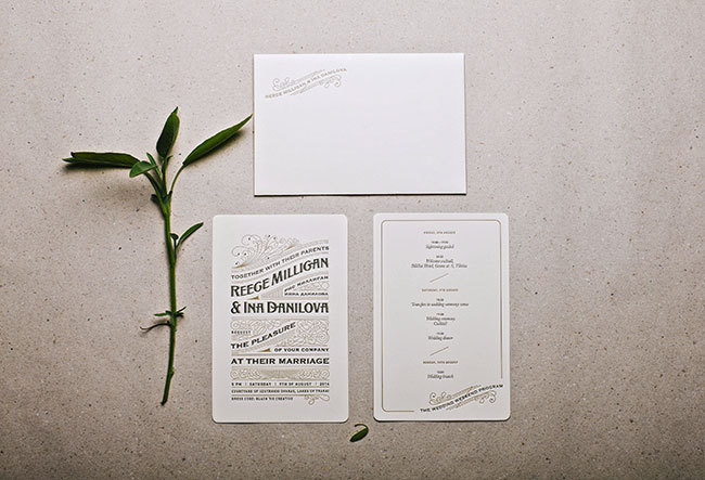 Wedding Invitations, Letterpress Wedding Invitations, Print Design ...