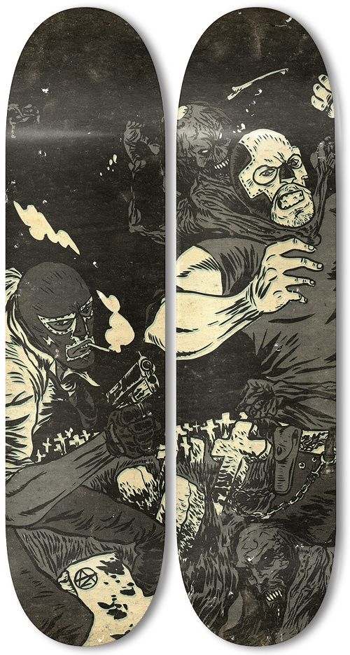 RUDO+TITAN vs los muertos vivientes on Behance #wrestler