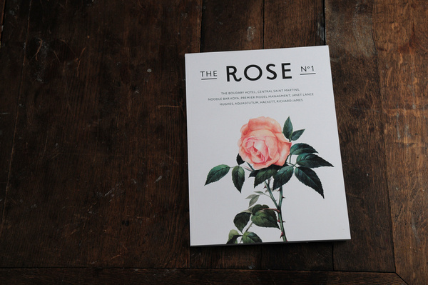 THE ROSE No.1 on the Behance Network #masthead #magazine #typography