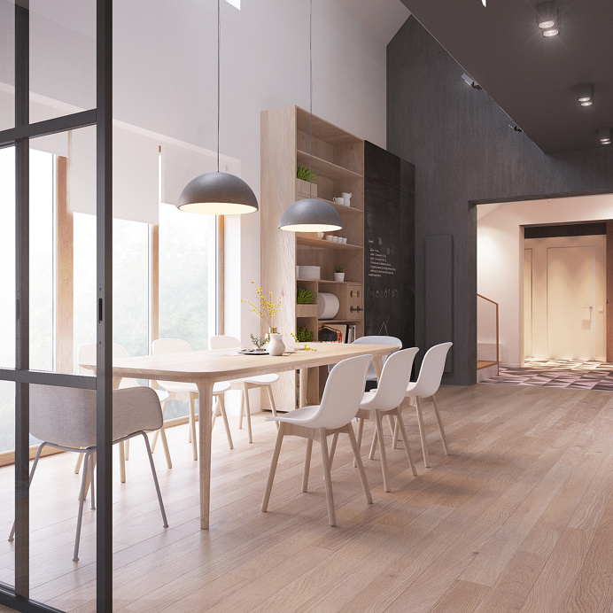 Minimal scandinavian house Kolodishchi