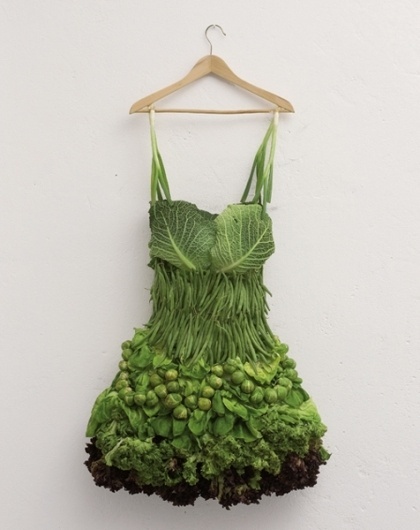 LANYBER › Graphic designer ladies via Los Angeles, New York and Berlin #green #dress #vegetables #health #fashion design