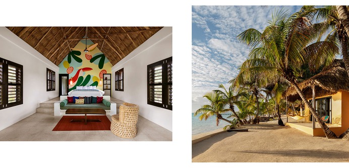 Matachica Illustration Murals - Mindsparkle Mag This beautiful project designed by Cecile Gariepy consists of a series of murals at Matachica Resort and Spa in Ambergris Caye, Belize. #logo #packaging #identity #branding #design #color #photography #graphic #design #gallery #blog #project #mindsparkle #mag #beautiful #portfolio #designer