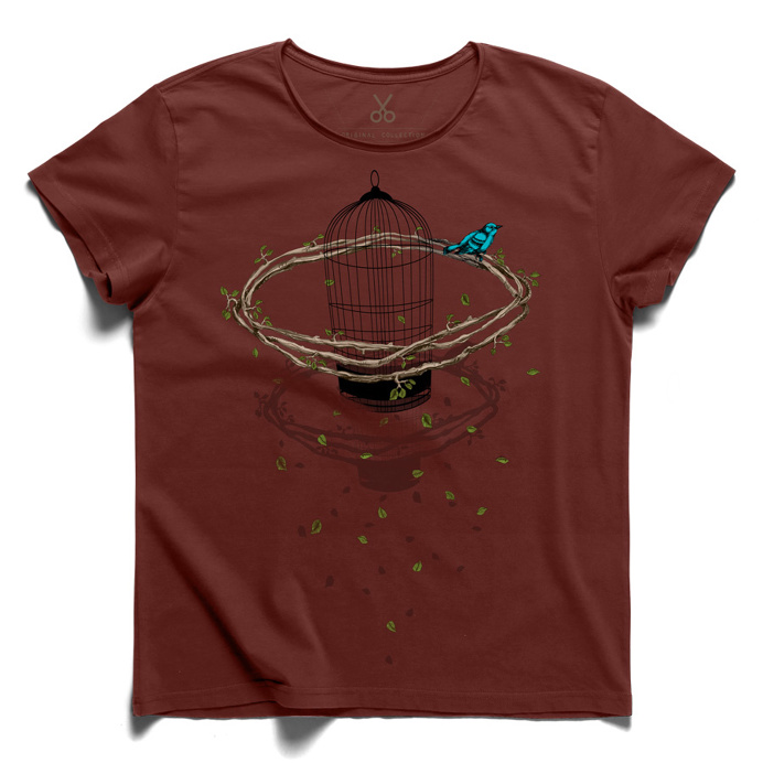 T-shirts design idea #43: freely claretred tee tshirt