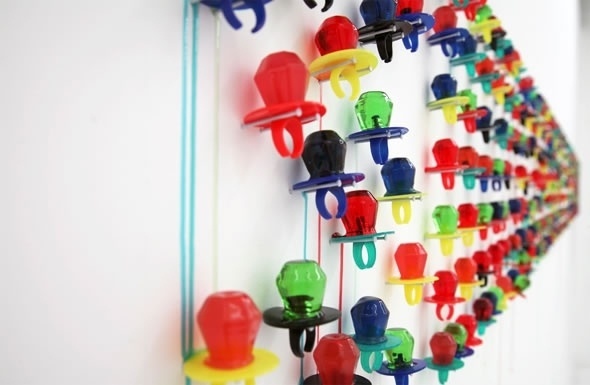 I want your lungs to stop working without me , Artist Julia Chiang uses Ring Pops for an art... #installation #chang #pops #ring #julia