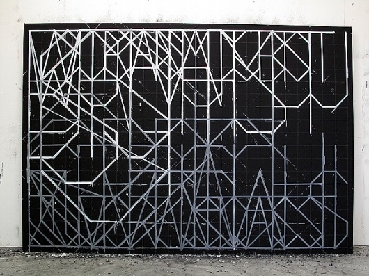 Christian Vetter - SPRACHE #white #black #vetter #painting #and #christian #typography