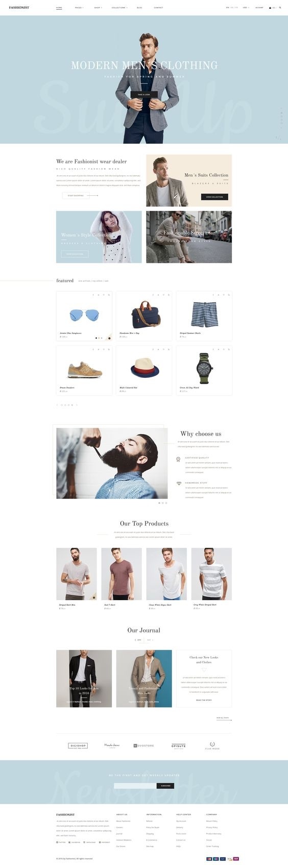 Fashionist is a modern and minimal ecommerce shop template for every type of website. It is including 25+ different page layouts to build yo
