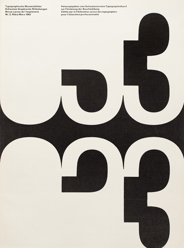 1962 Typographische Monatsblätter Issue 3 Cover #cover #poster #typography