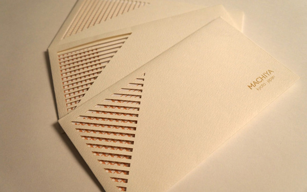 Machiya Corporate Stationery #die #cut #branding #envelope #collateral #stationery #letterhead