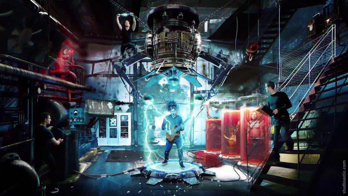#CGI #photography #postproduction #panzerballett #lab #band #music #guitar #lightning #photoshop #retouching #underground #sujet #poster