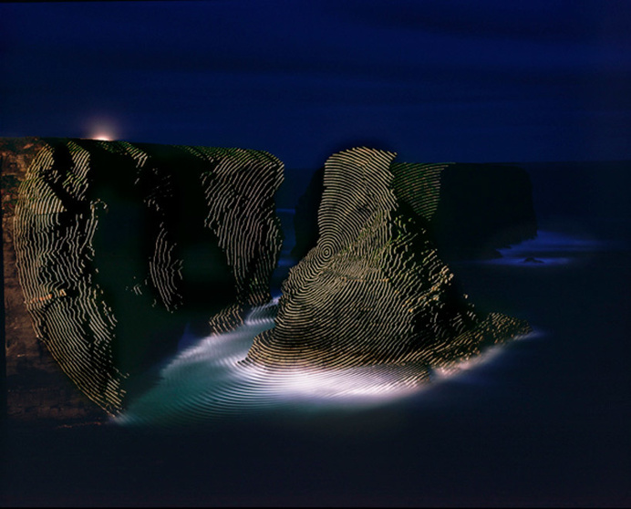 jim sanborn: topographic projections and implied geometries series