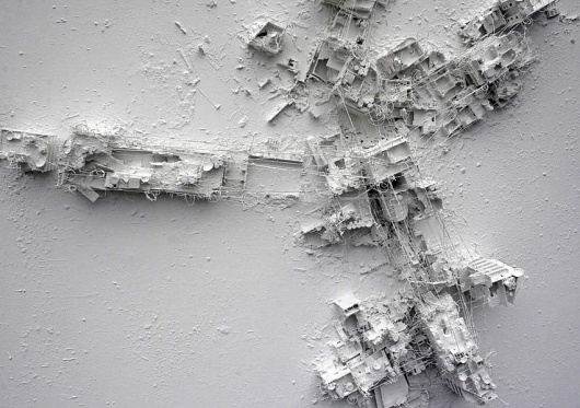 Paintings by Gerry Judah #model #white #judah #gerry #painting