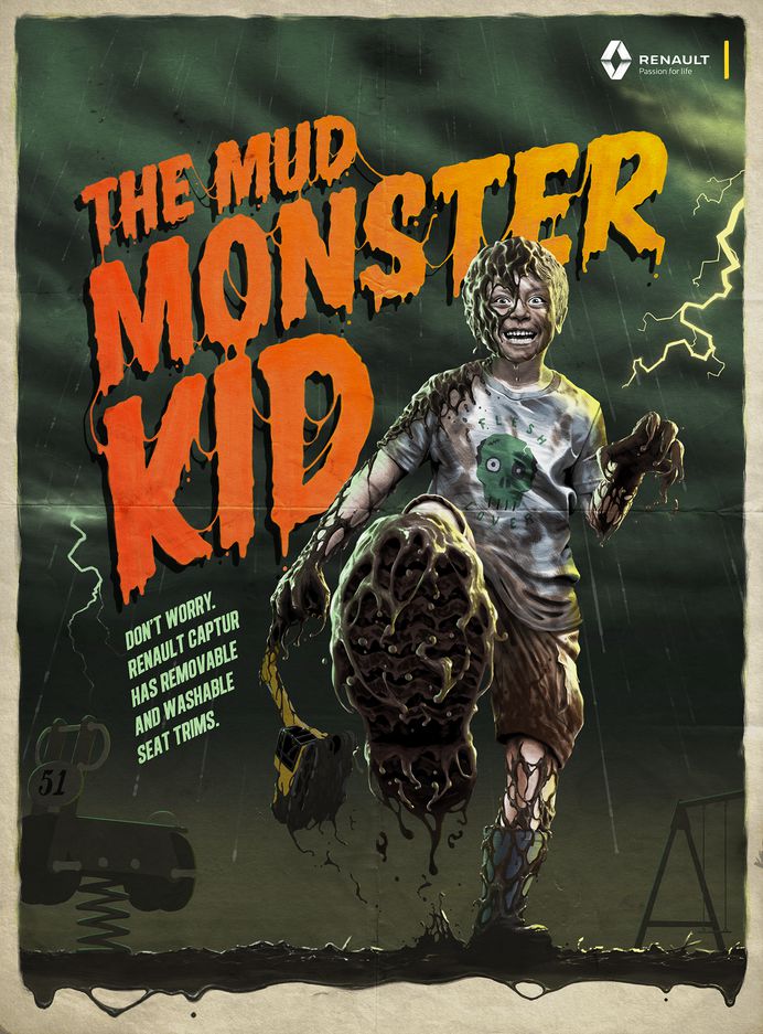 The Mud Monster Kid - Renault Monster Kids Campaign on Behance
