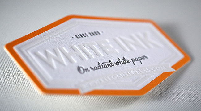 Letterpress business cards sample. Available on shop.elegantepress.com