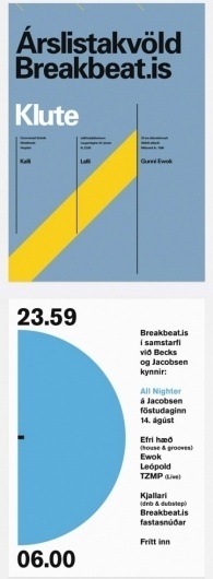 AisleOne - Graphic Design, Typography and Grid Systems #iceland #minimal #poster #typography
