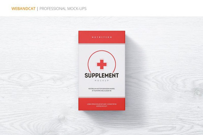 Professional Medical Box Mockup PSD