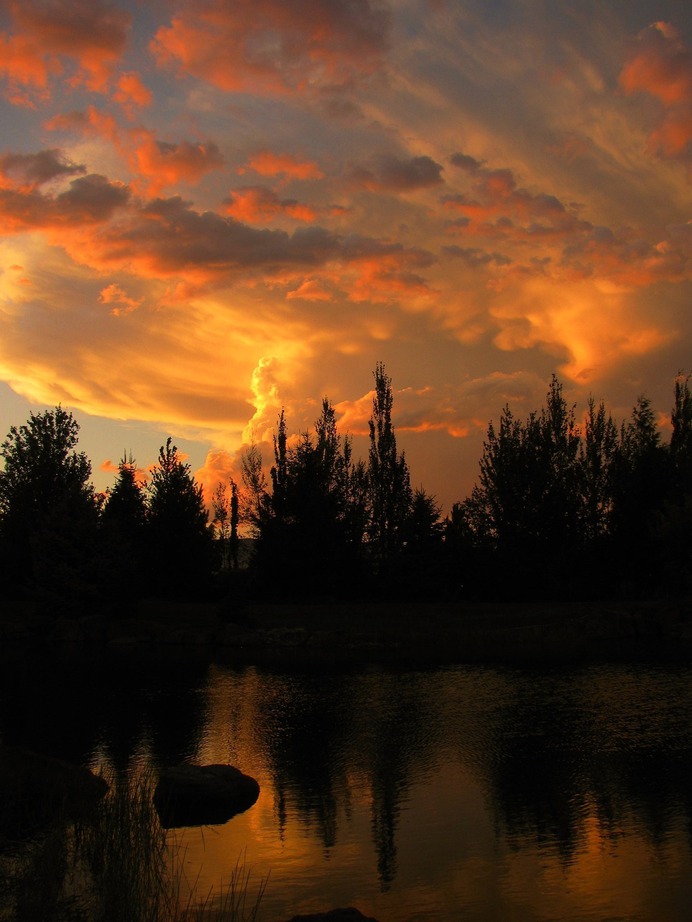 Sunset after storm