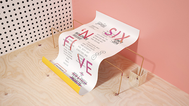 sixandfive-7 #pink #copper #yellow #identity #blue #plywood