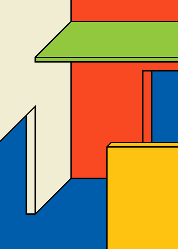 graphic, illustration, memphis, colours