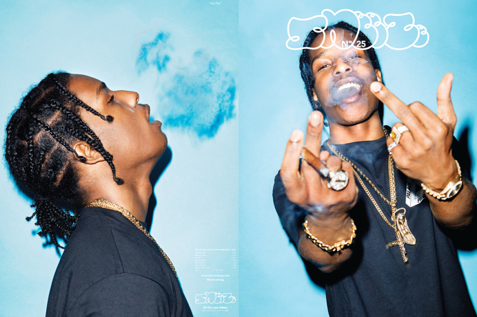 A$AP Rocky Covers 'SNEEZE' No. 25 – The "Excuse Me" Issue Shot by Kenneth Cappello, Harlem's finest graces the cover of SNEEZE's 25th