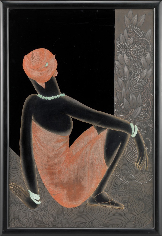 African Woman Vintage Art