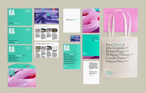 RA Friends identity #london #membership #branding