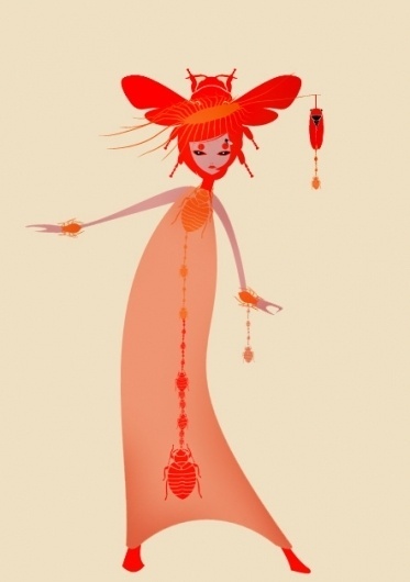 Insekta 2.5 on Illustration Served #insect #illustration #insekta #fashion #grossi #cristian