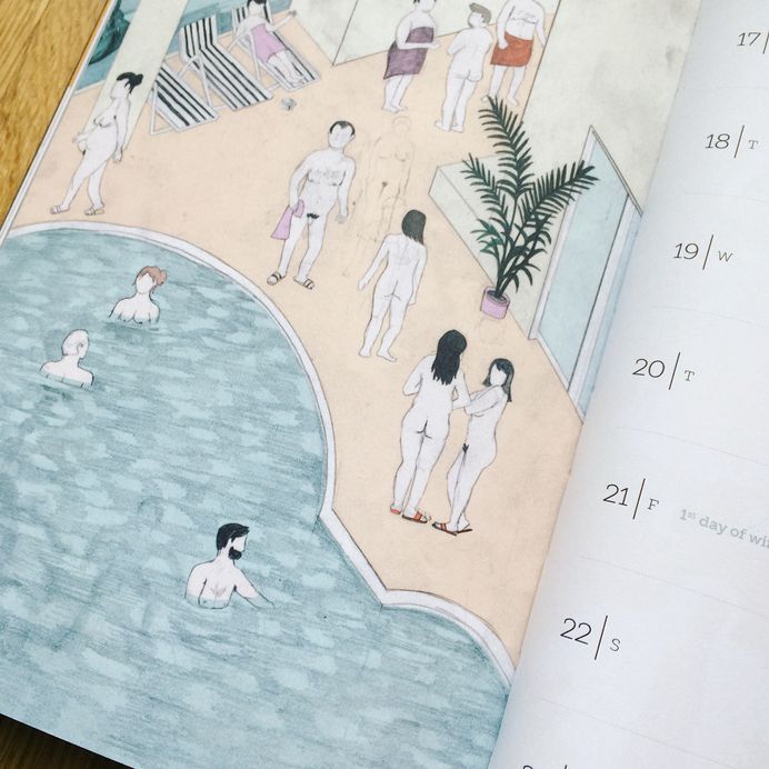 Wir wünschen euch allen ein wunderbares neues Jahr! Sichert euch noch fix einen Kalender, denn es gibt viele tolle Illus, wie diese von @katinkareinke.illustration zu sehen! www.dreigradverlag.de. #kalender #tapirundklotz #dreigradverlag #drawing #illustration #illustrator #art #artist #bath #water #pen #pencils #colour #print #mood #week #hamburg #2018 #bulletjournal #design #motivation