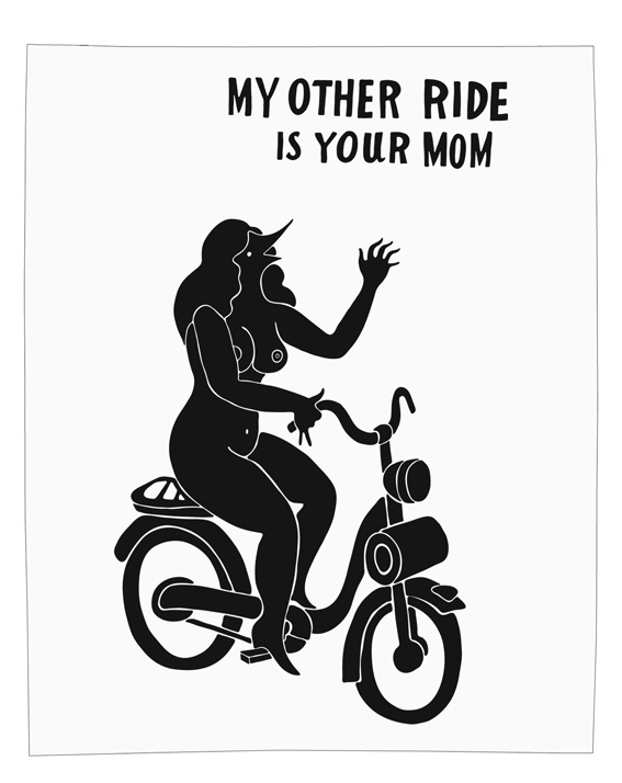 Parra My Other Ride Print | Arkitip, Inc. #bicycle #drawing #poster #parra