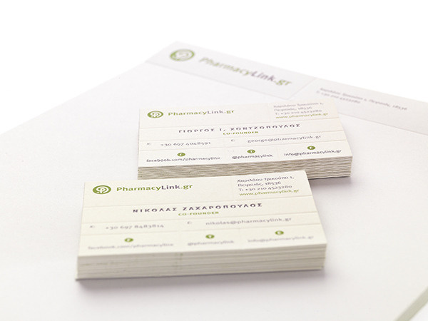 PharmacyLink.gr #pharmacy #business #card #medicine #letterpress #corporate #identity #vintage #greece #clich #athens