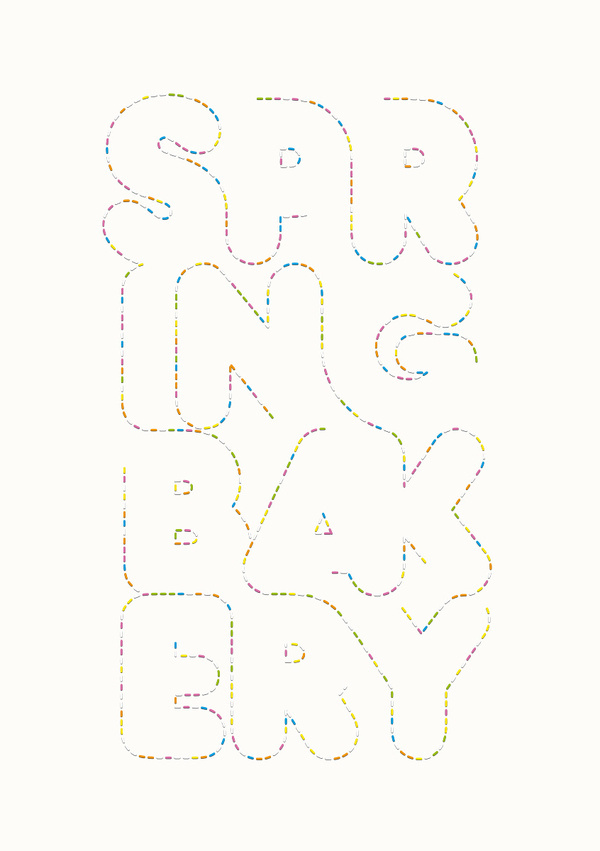 Andreas Neophytou | Spring Bakery #letters #dots #illustration #polkadot #typography
