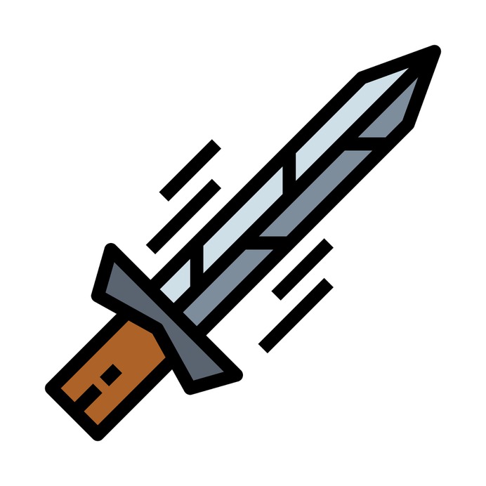 See more icon inspiration related to sword, excalibur, miscellaneous, defense, protection, weapons, weapon and medieval on Flaticon.