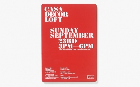 NB: Casa Décor Loft #interior #print #design #typography